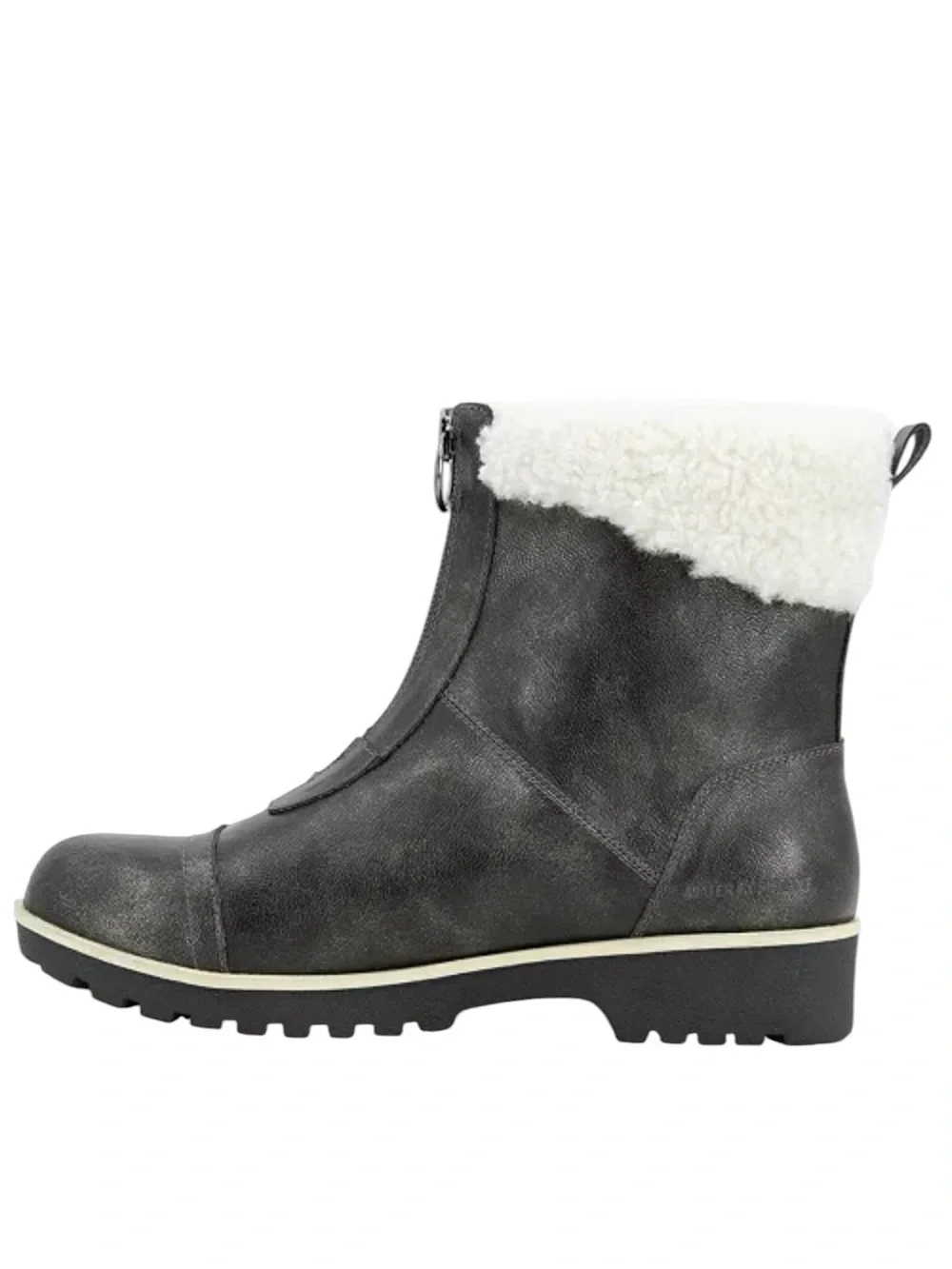 New in Box JBU‎ Water Resistant Zip Front Cozy Winter Ankle Booties Memory Foam